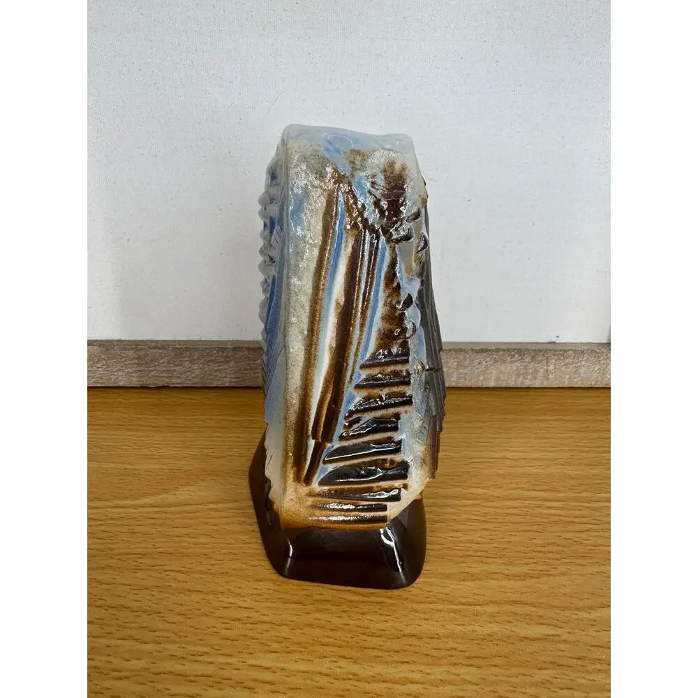 Vintage Lapin Savi Ky Tervola Finland ROCK ceramic vase Kauko Ruokamo design 7